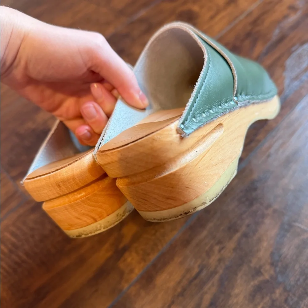 Troentorp Da Vinci Pine Green Clogs - Picture 6 of 10